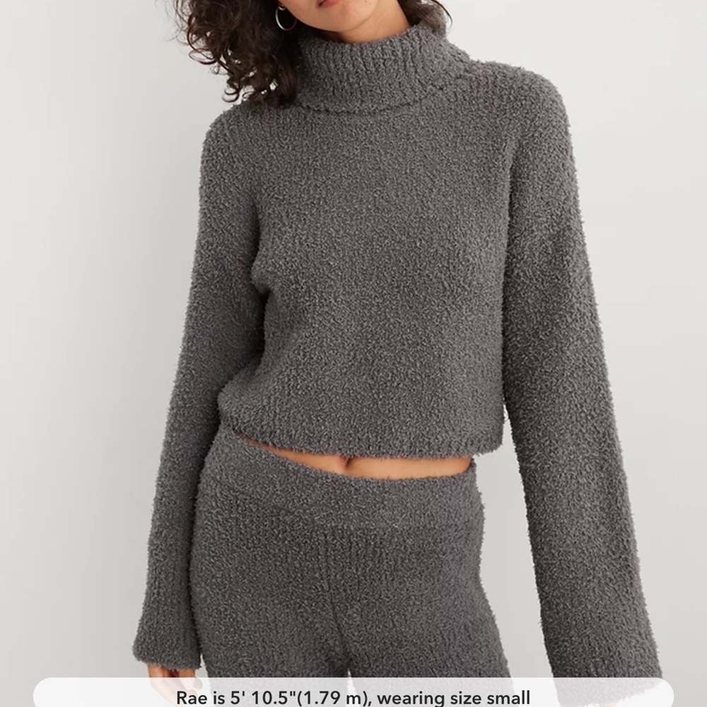 Aerie fleece sherpa lounge set